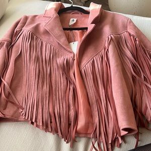 NWT fringe jacket